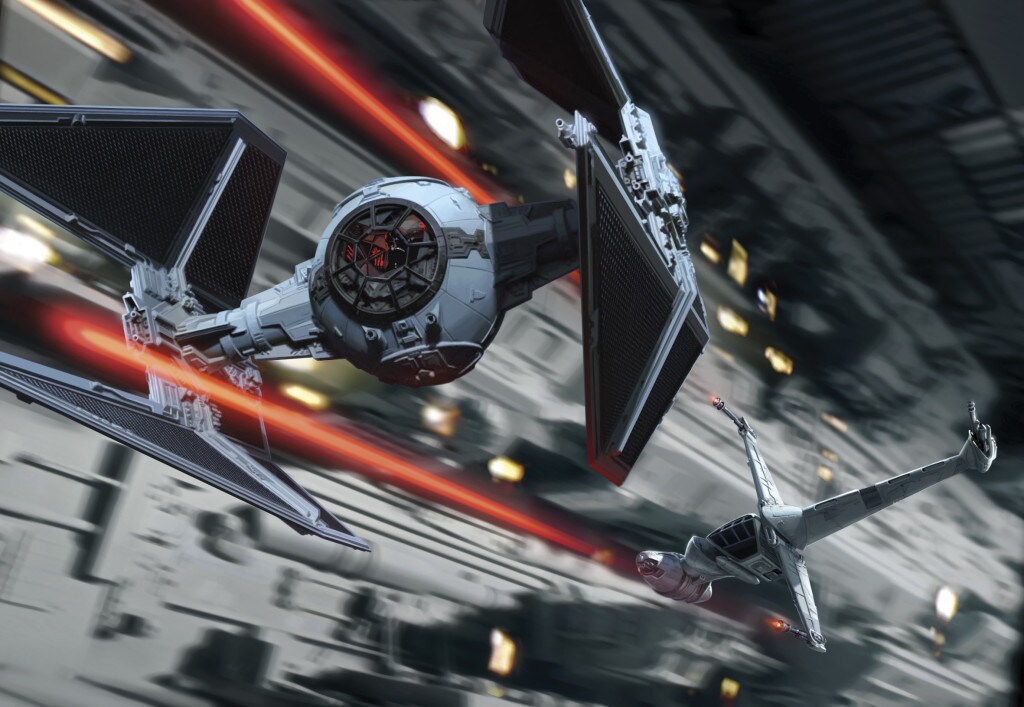 B-wing and TIE interceptor from Blade Squadron