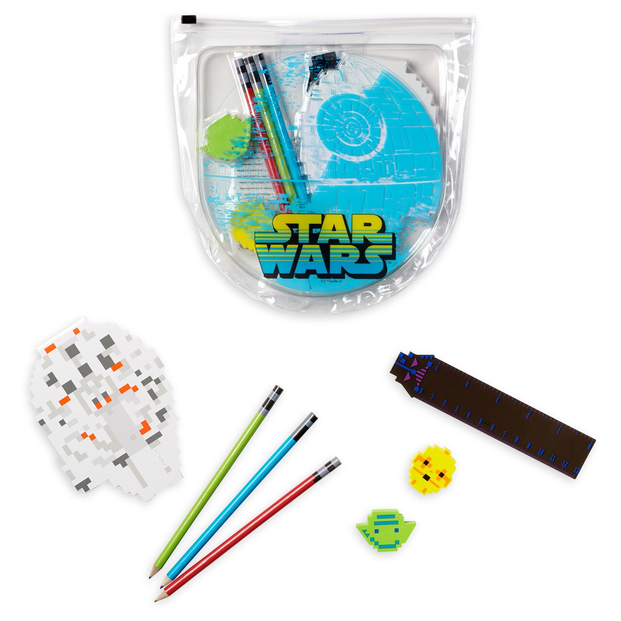 Star Wars back-to-school shopping list items.