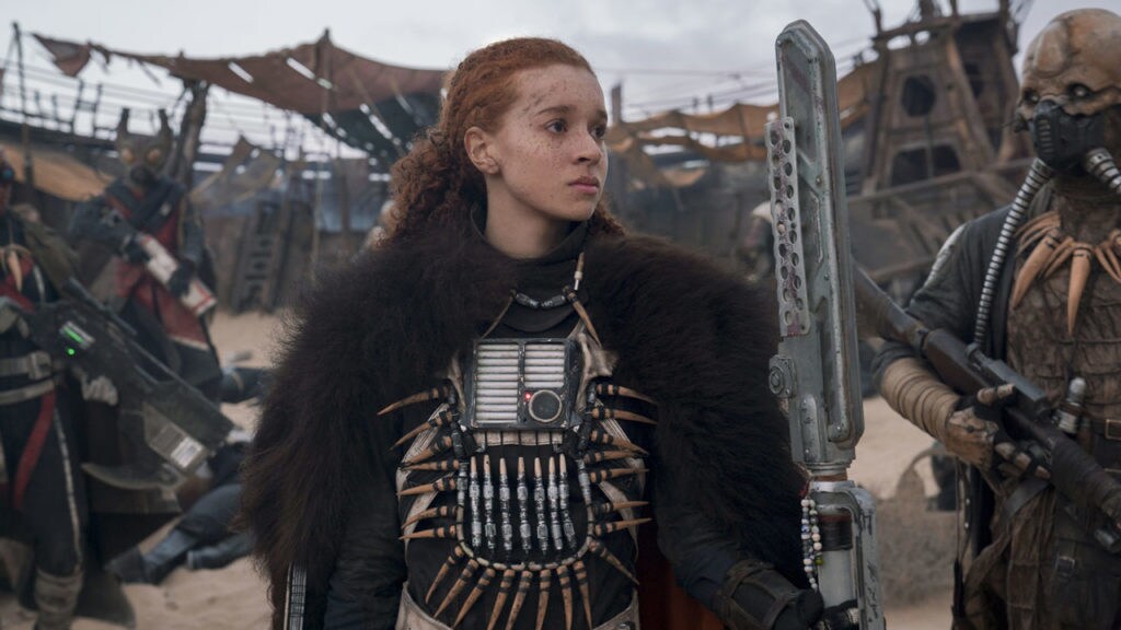 Enfys Nest in Solo: A Star Wars Story.