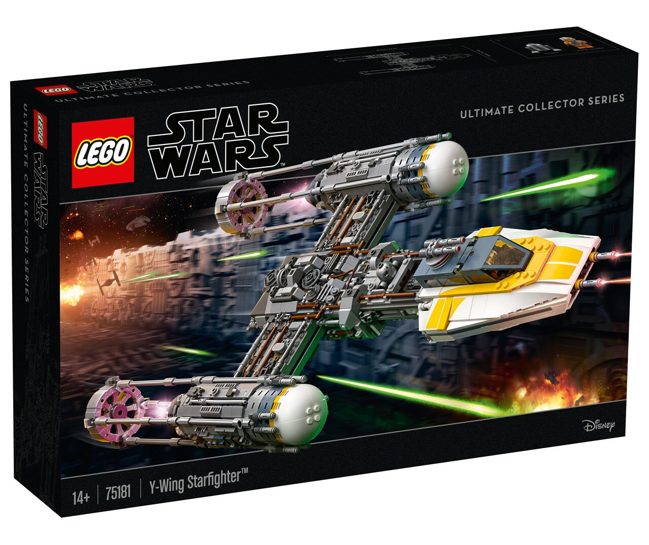 A LEGO Y-Wing box set.