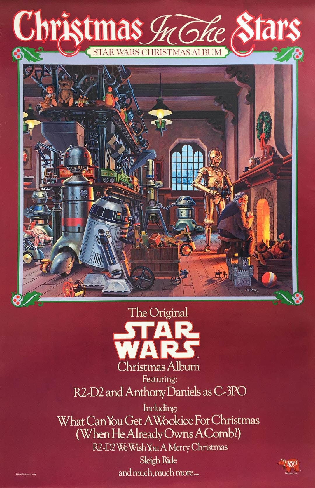 A poster for the album Christmas in the Stars.