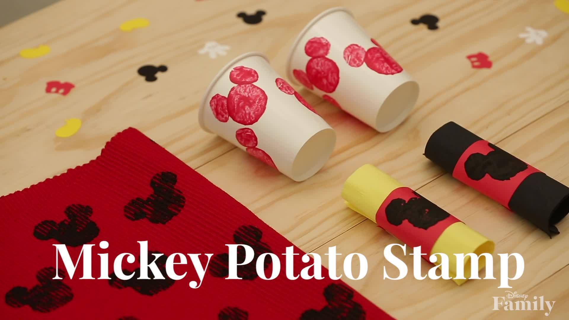 Disney Family: Mickey Potato Stamp DIY