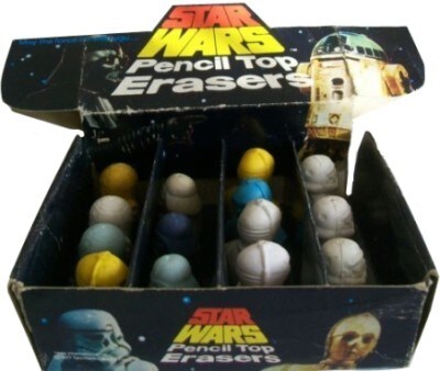 Star Wars pencil-top erasers by Helix