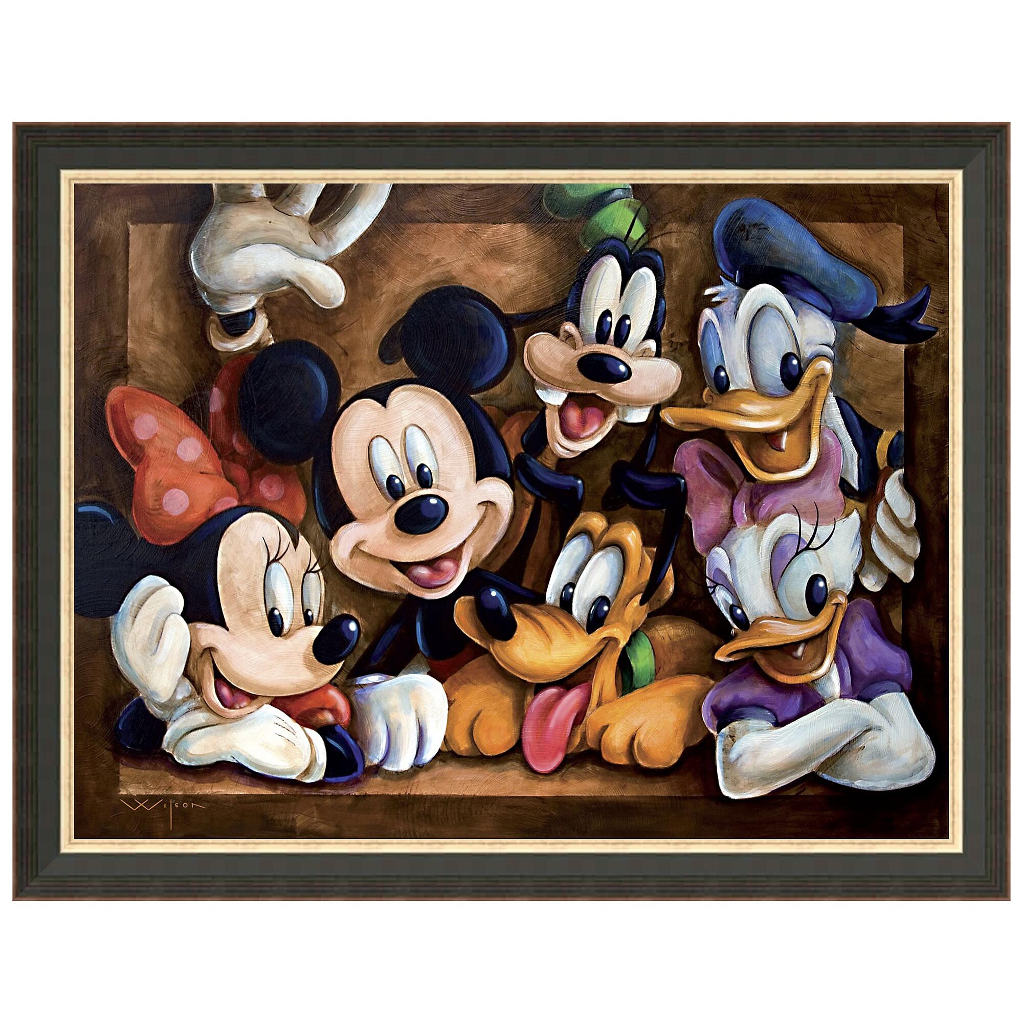 Mickey Mouse ''The Gang'' Giclée by Darren Wilson