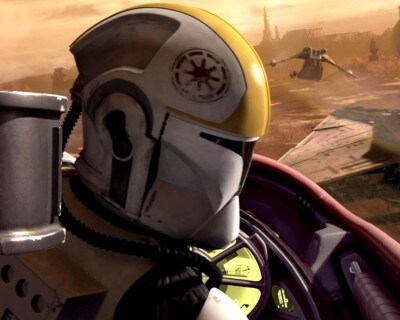 Clone pilot on Geonosis