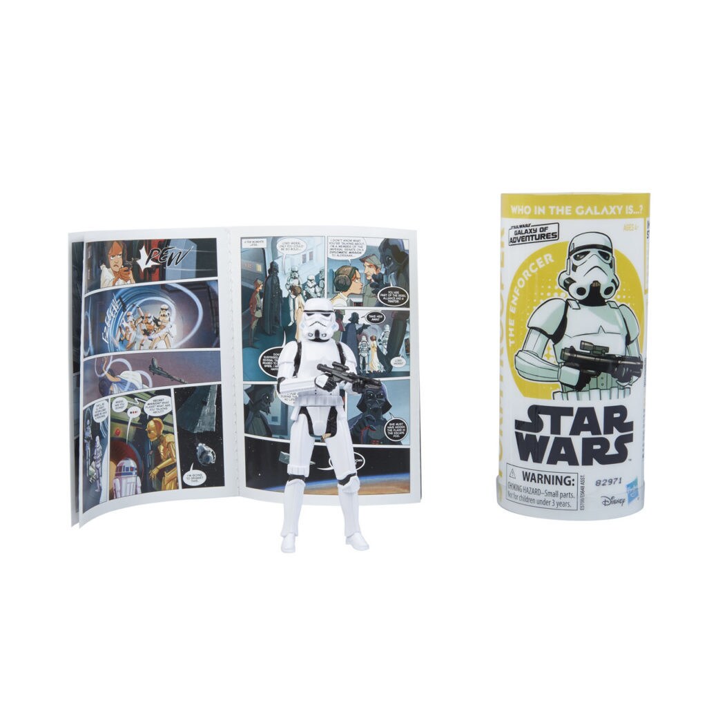 Star Wars Galaxy of Adventures Imperial Stormtrooper figure.
