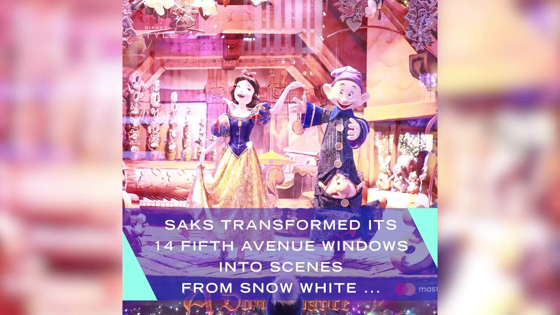 Saks Fifth Avenue Unveils Its Snow White Windows for the Holidays