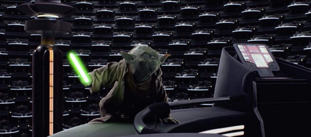 Revenge of the Sith - Yoda fighting the Emperor