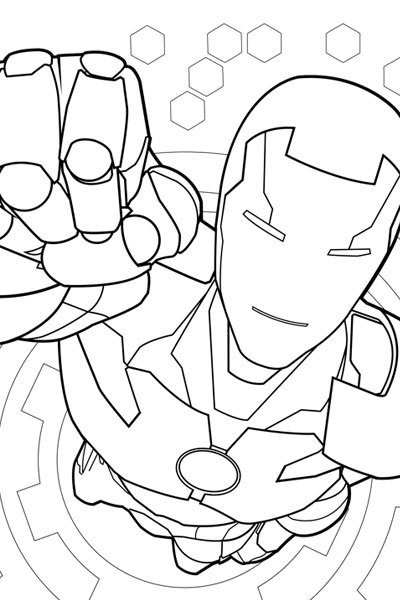 Iron Man Coloring Page Avengers Activities Marvel Hq