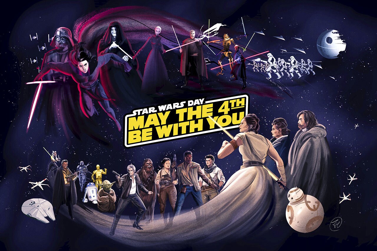 Disney+ Star Wars Day Fan Art Takeover