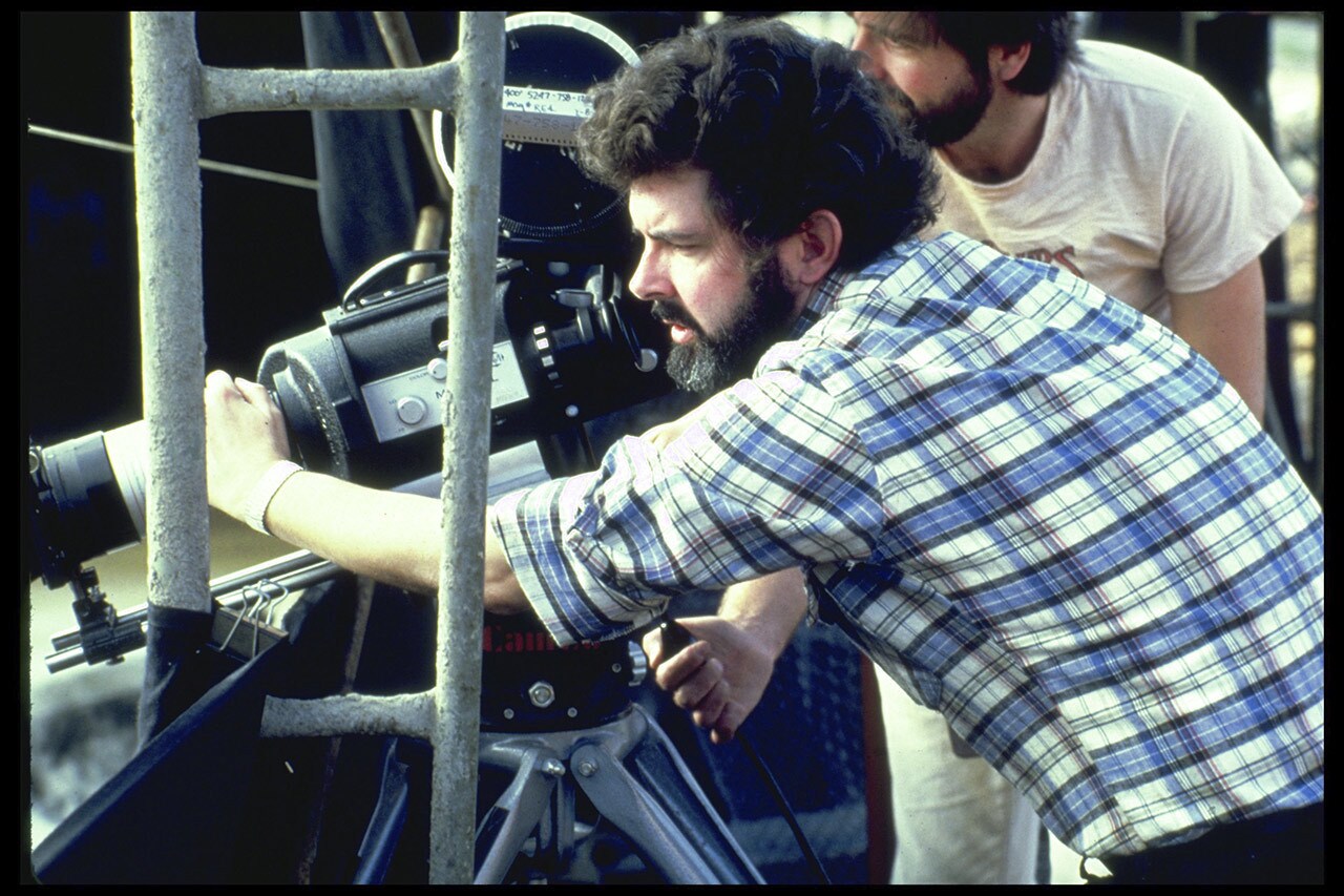 George Lucas filming