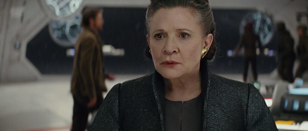 General Organa from Star Wars: The Last Jedi.