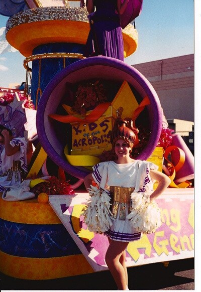 Here I am in the Hercules Parade at Disney's Hollywood Studios when I was in high school