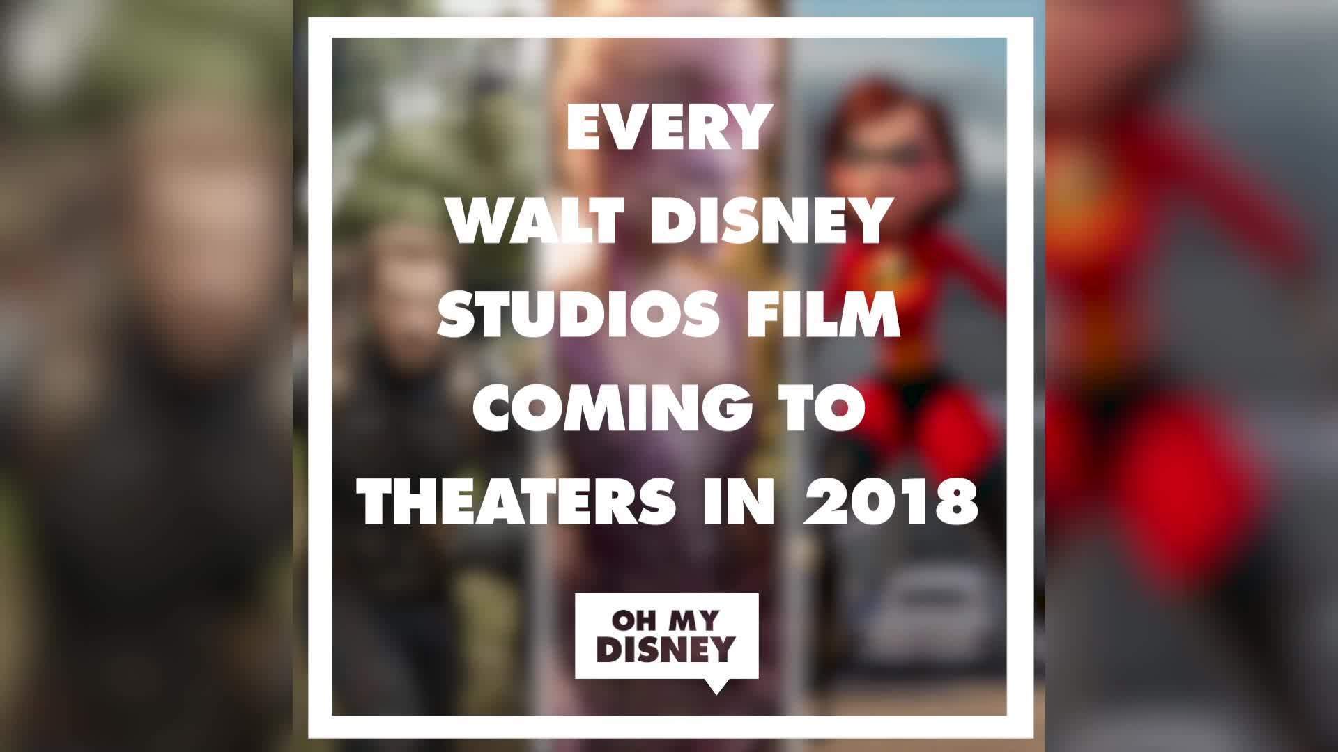 Every Walt Disney Studios Film Coming to Theaters in 2018 | Oh My Disney