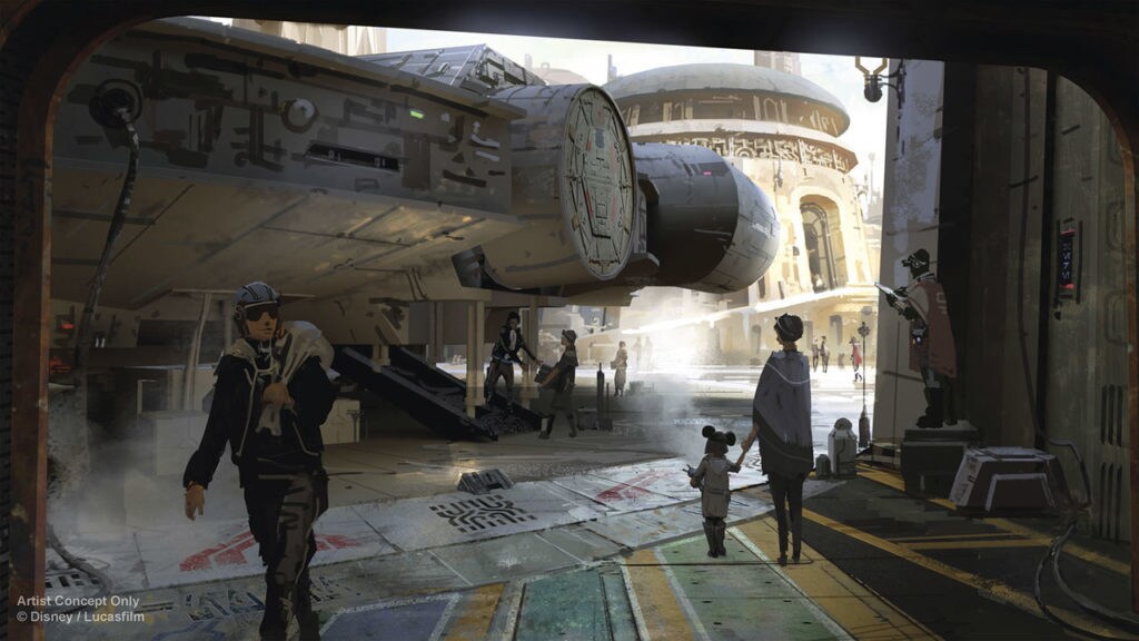 Millennium Falcon: Smugglers Run attraction concept art