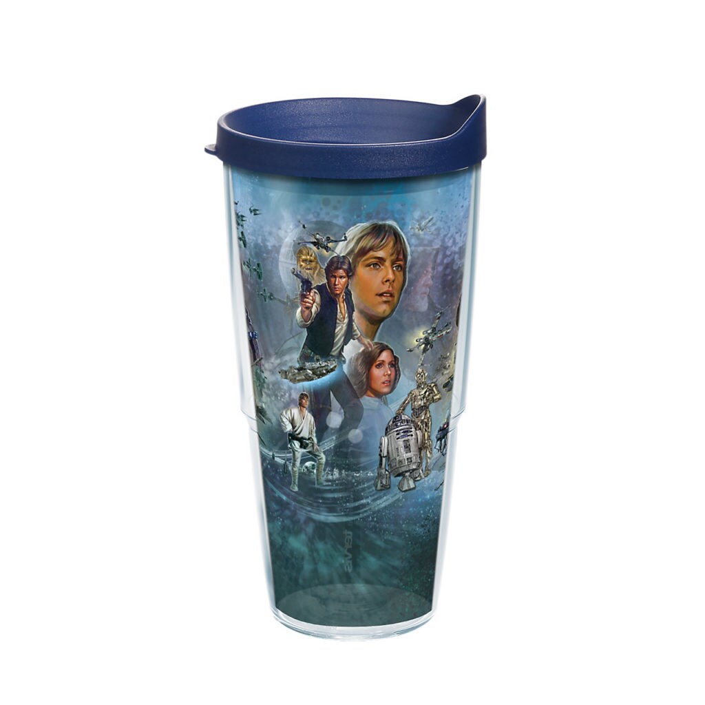 Star Wars Celebration Chicago Insulated Tumbler with Wrap & Lid, 24 oz Tritan, Clear.
