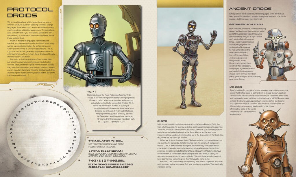 Star Wars: Droidography C-3PO spread.