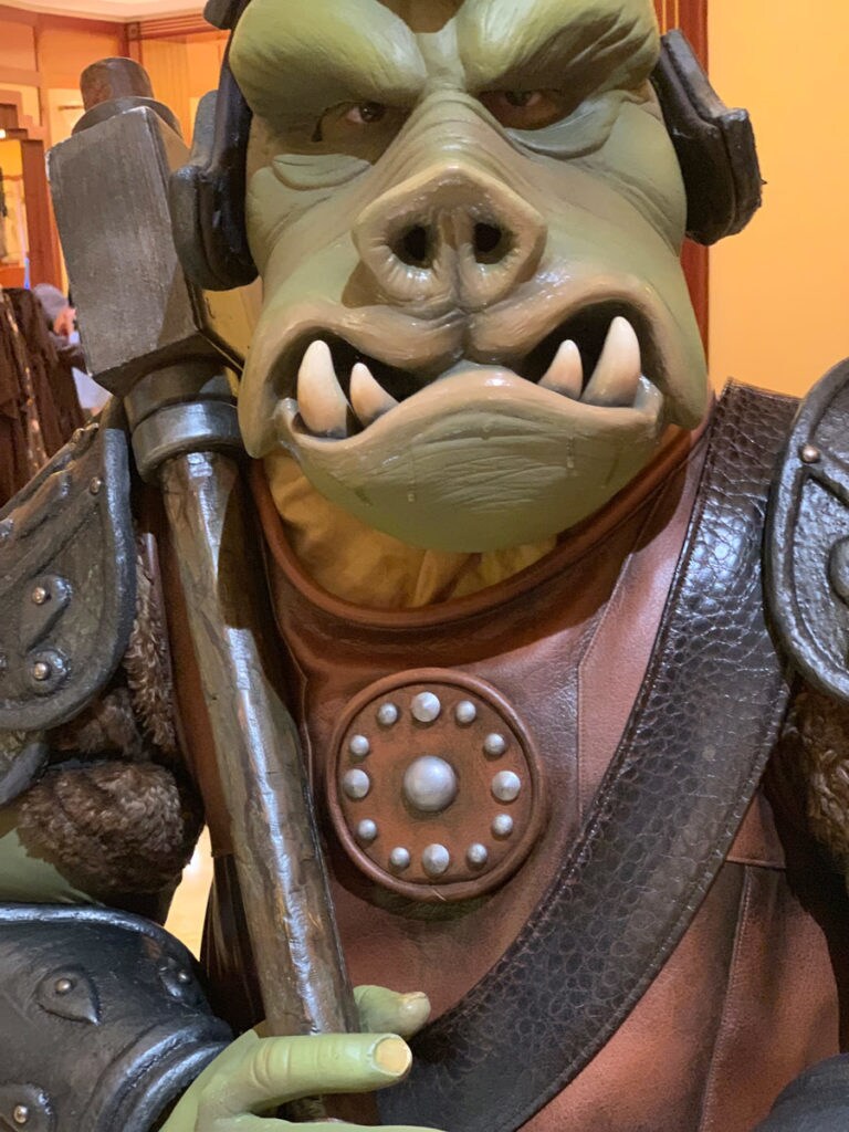 A Gamorrean Guard on Star Wars Day at Sea.