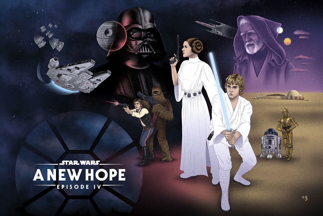 Star Wars: Episode IV - A New Hope — JLJ illustrates