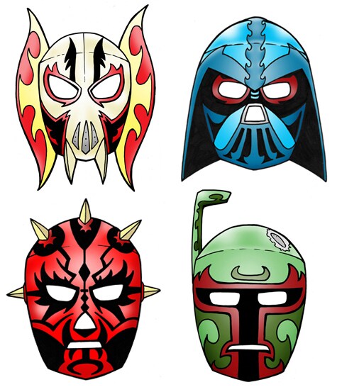 Star Wars Lucha Libre Masks StarWars