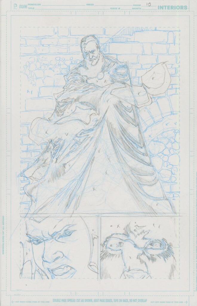 Kelley Jones's pencils of Count Dooku.