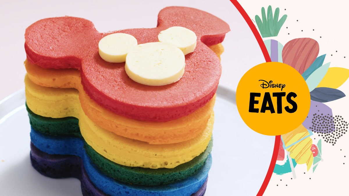 Rainbow Mickey Pancakes | Disney Eats