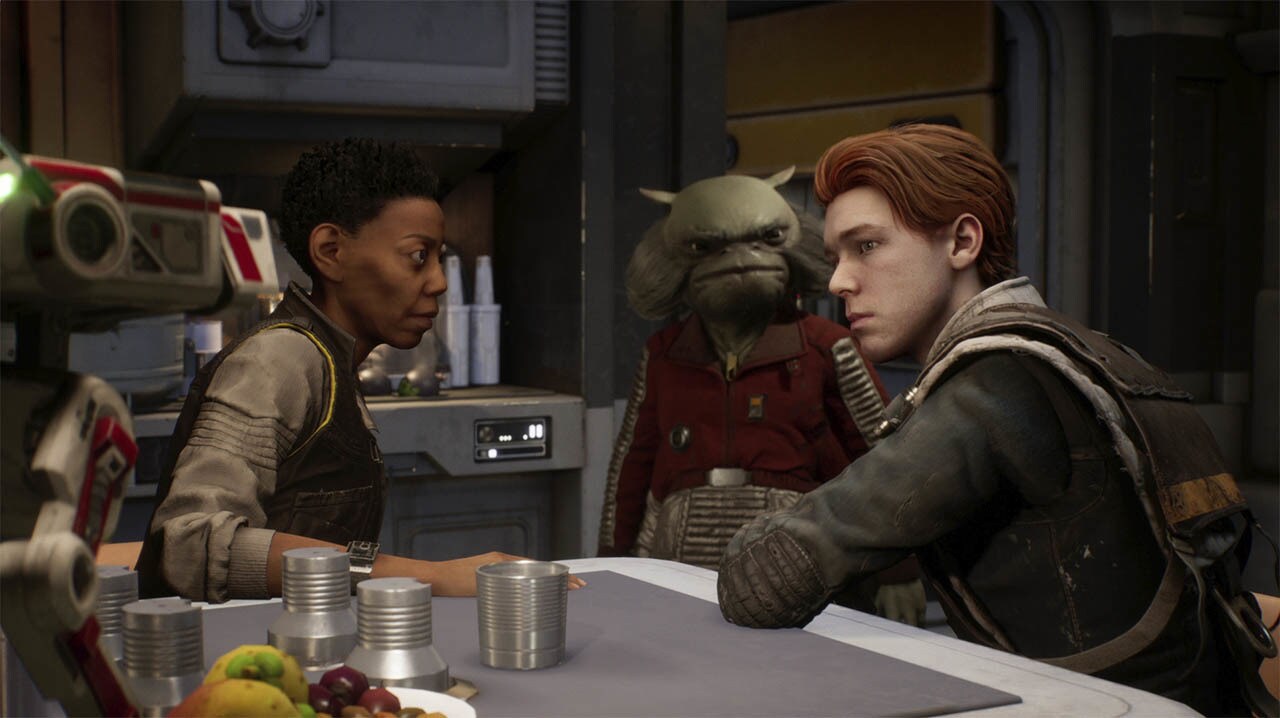 Cal and Greef in Star Wars Jedi Fallen Order