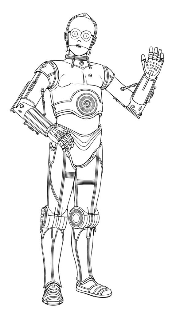 Star Wars: Droidography C-3PO sketch.