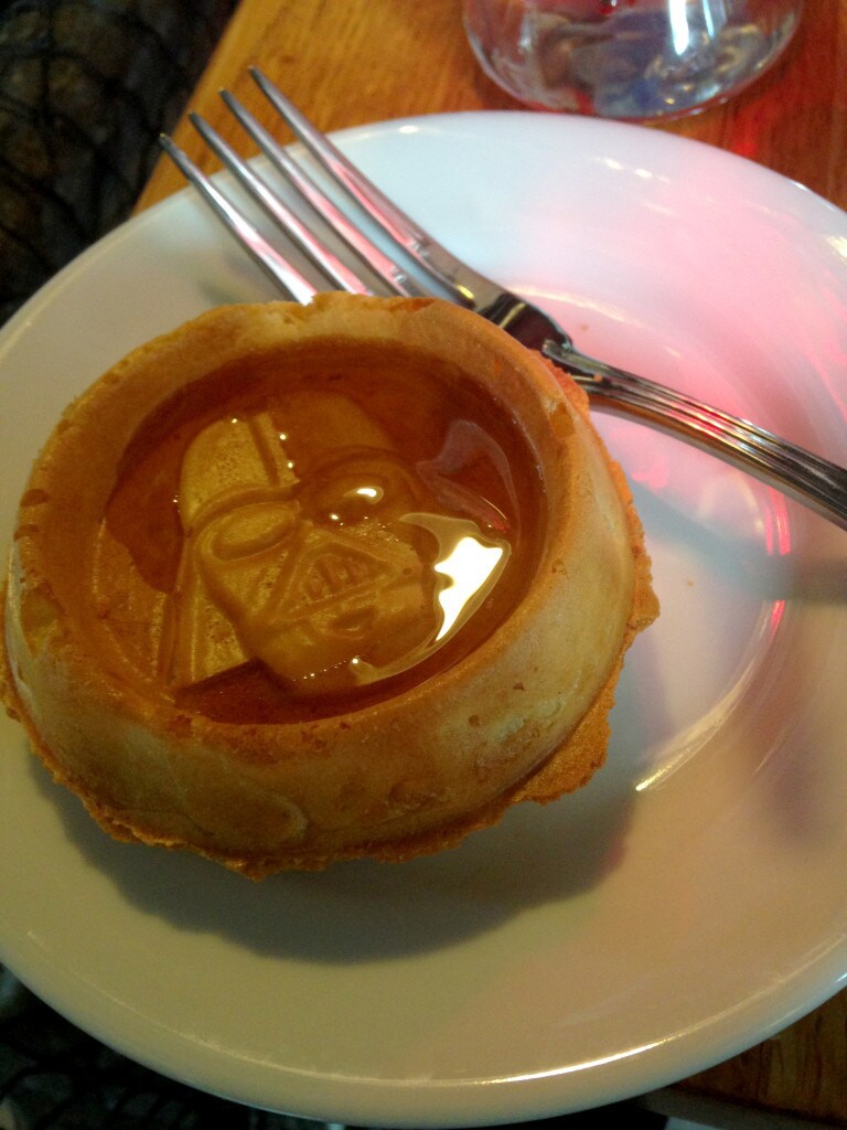 Darth Vader pancakes at Star Wars Weekends