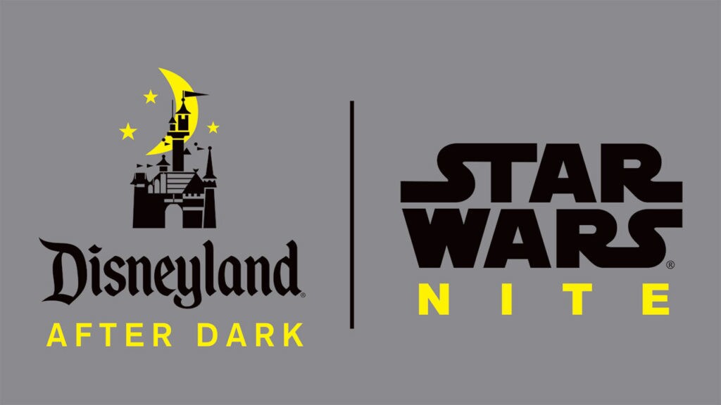 Disneyland After Dark and Star Wars Nite logos.