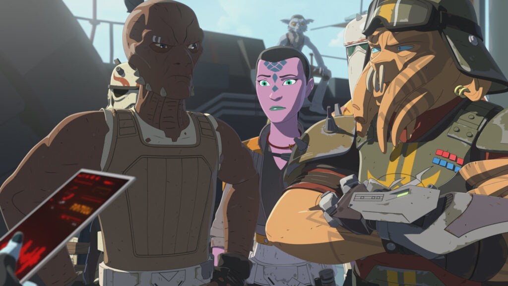 Synara and the pirates in Star Wars Resistance.
