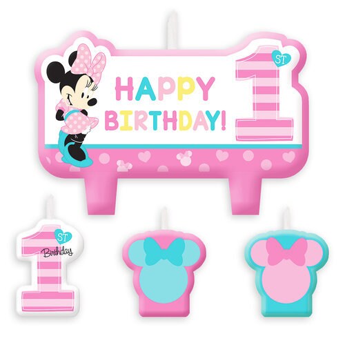Minnie Mouse 1st Birthday Candle Set | shopDisney