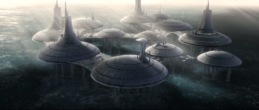 Tipoca City on Kamino from Star Wars: Attack of the Clones.