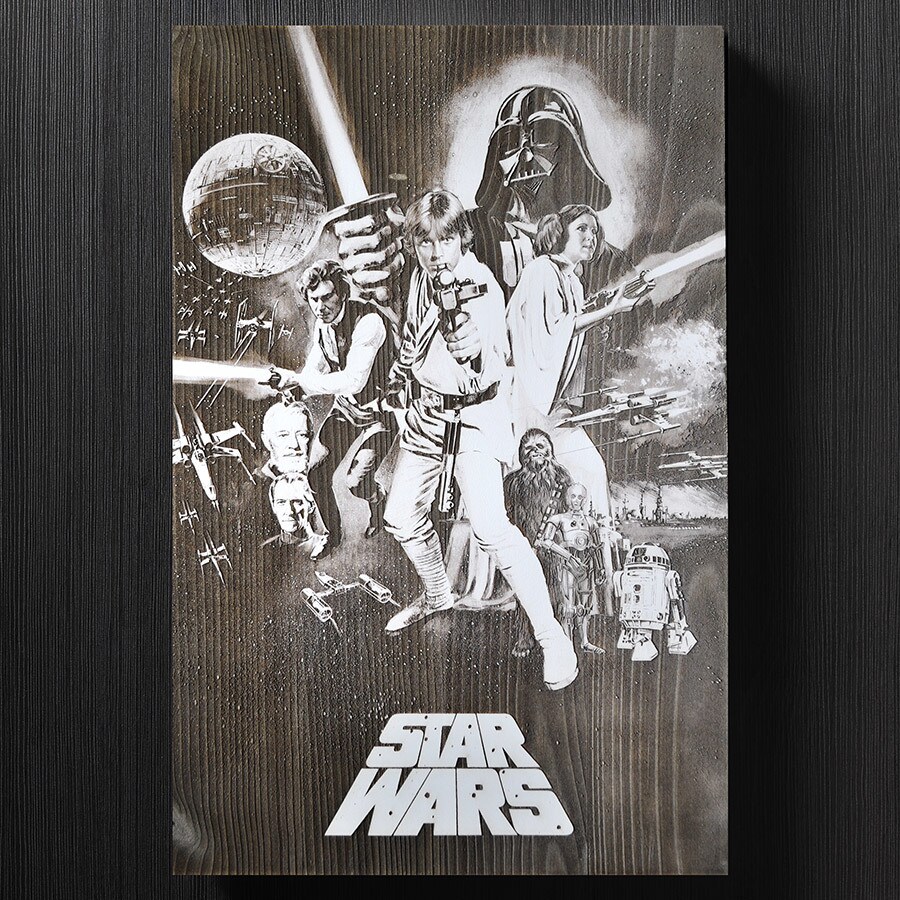 A NYCC 2022 convention exclusive from Trends International showing the Star Wars: A New Hope poster art.