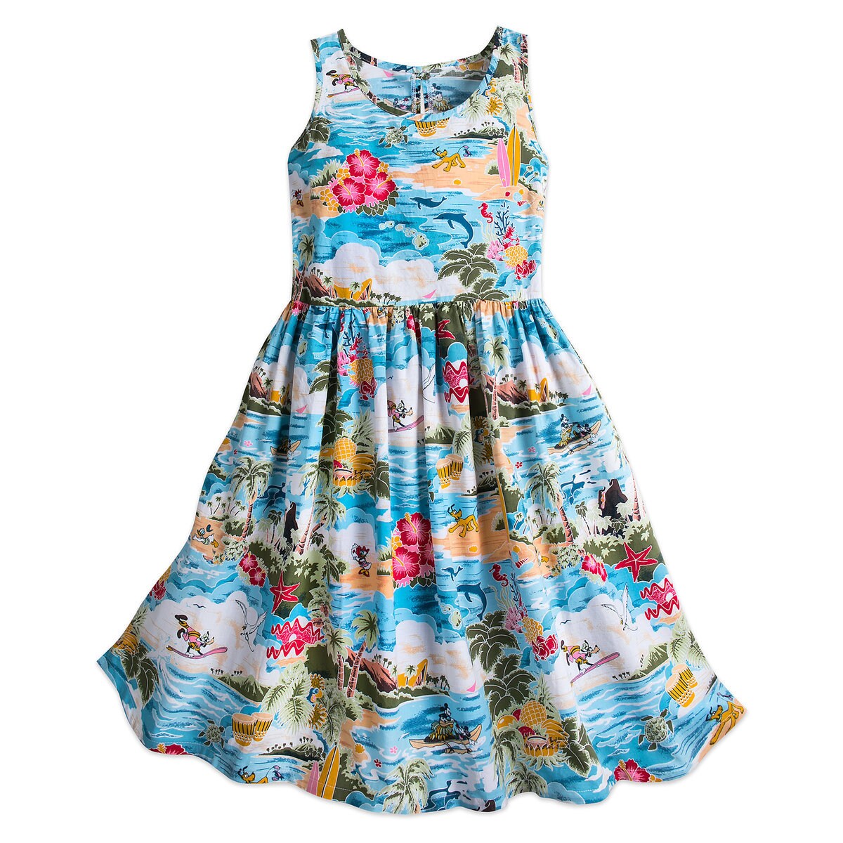 Product Image of Mickey Mouse and Friends Hawaiian Dress for Women # 1