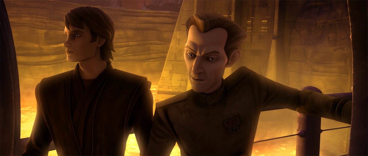 Tarkin and Anakin in "Counterattack."