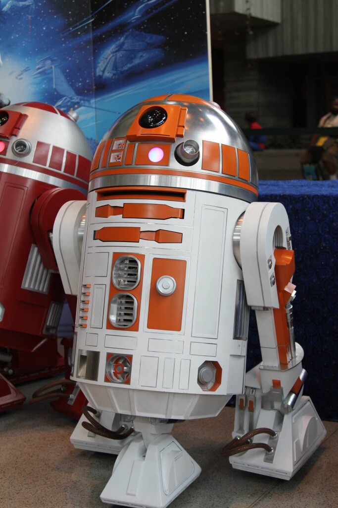 An R2-D2 Builders Club astromech droid