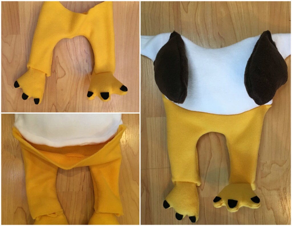 DIY Porg costume for your pet.
