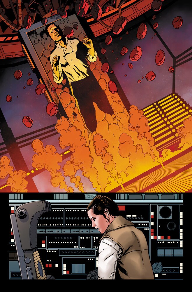 Leia thinks of Han in Marvel's Star Wars #14