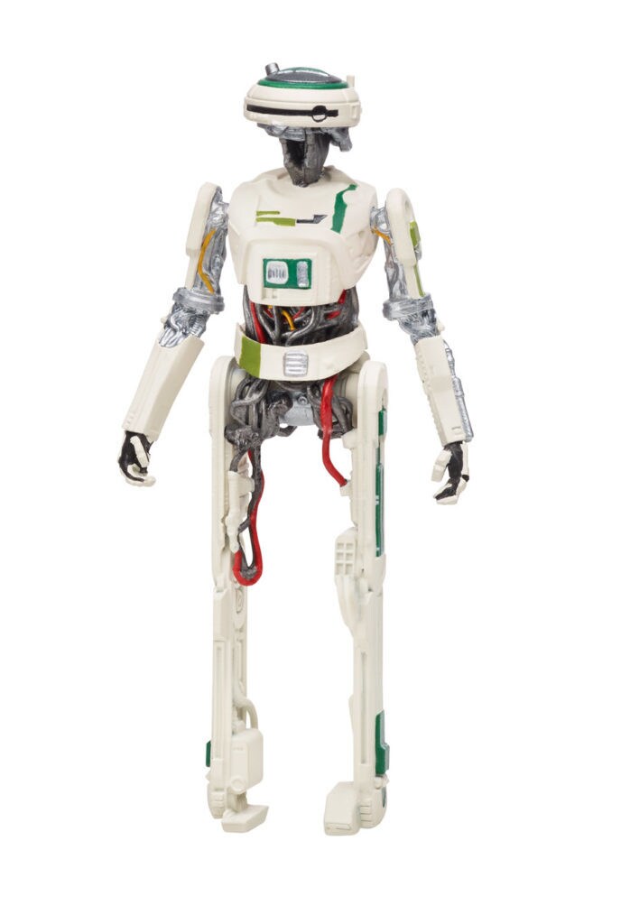 An L3-37 droid Hasbro action figure.