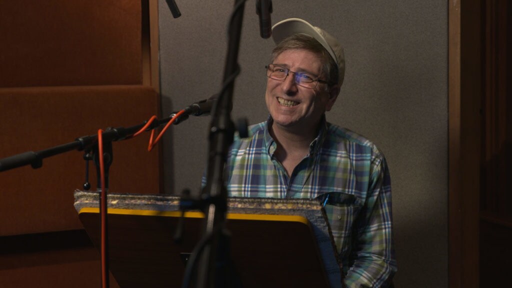 Corey Burton recording as Count Dooku for Star Wars Battlefront II.