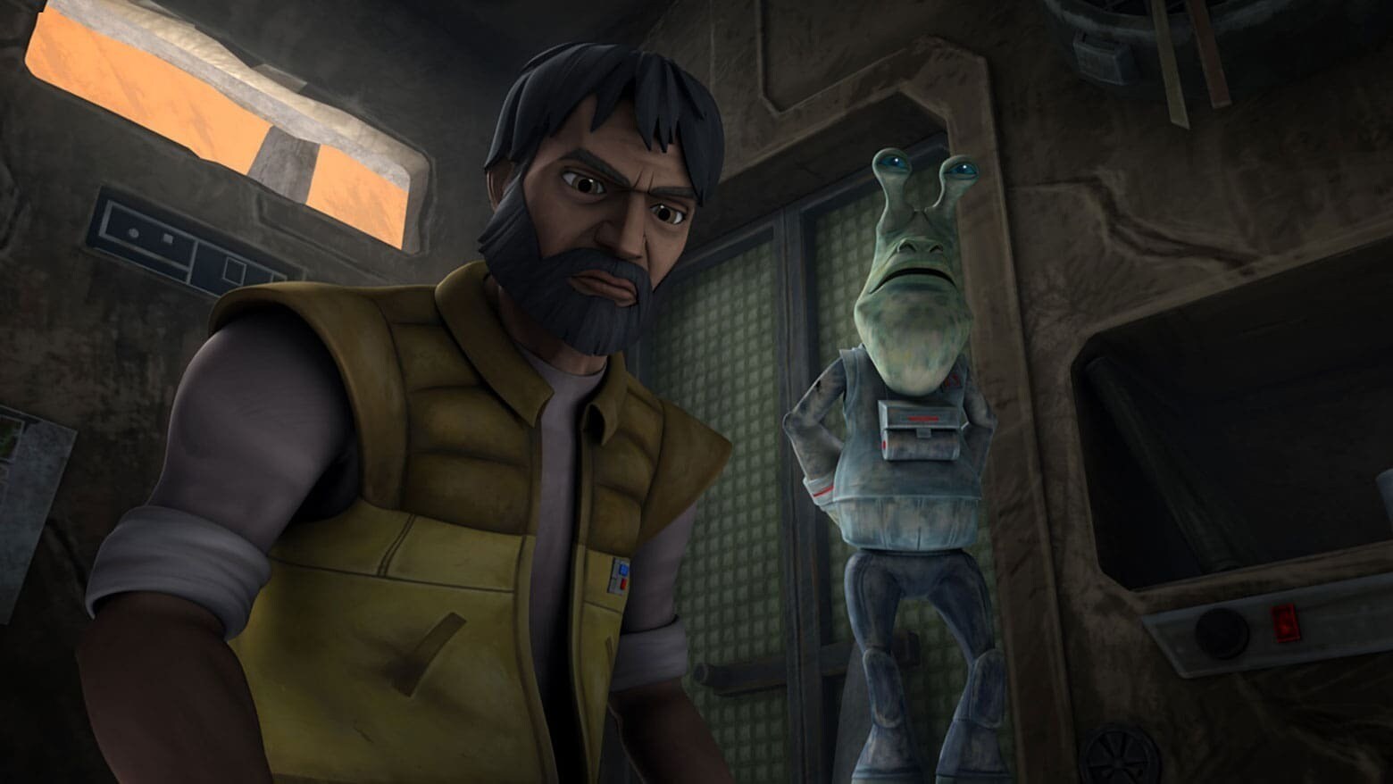 Gregor and Colonel Meebur Gascon in The Clone Wars