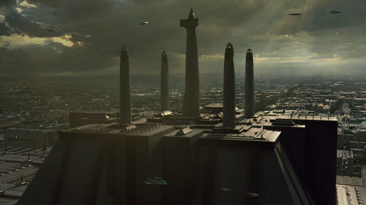 The Jedi Temple on Coruscant.
