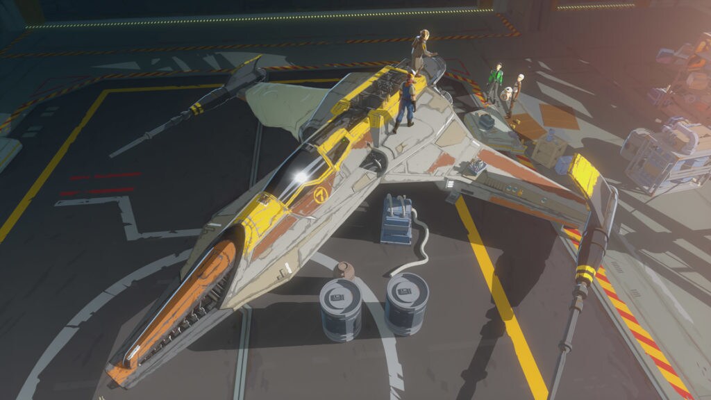 Rucklin's racer in Star Wars Resistance.