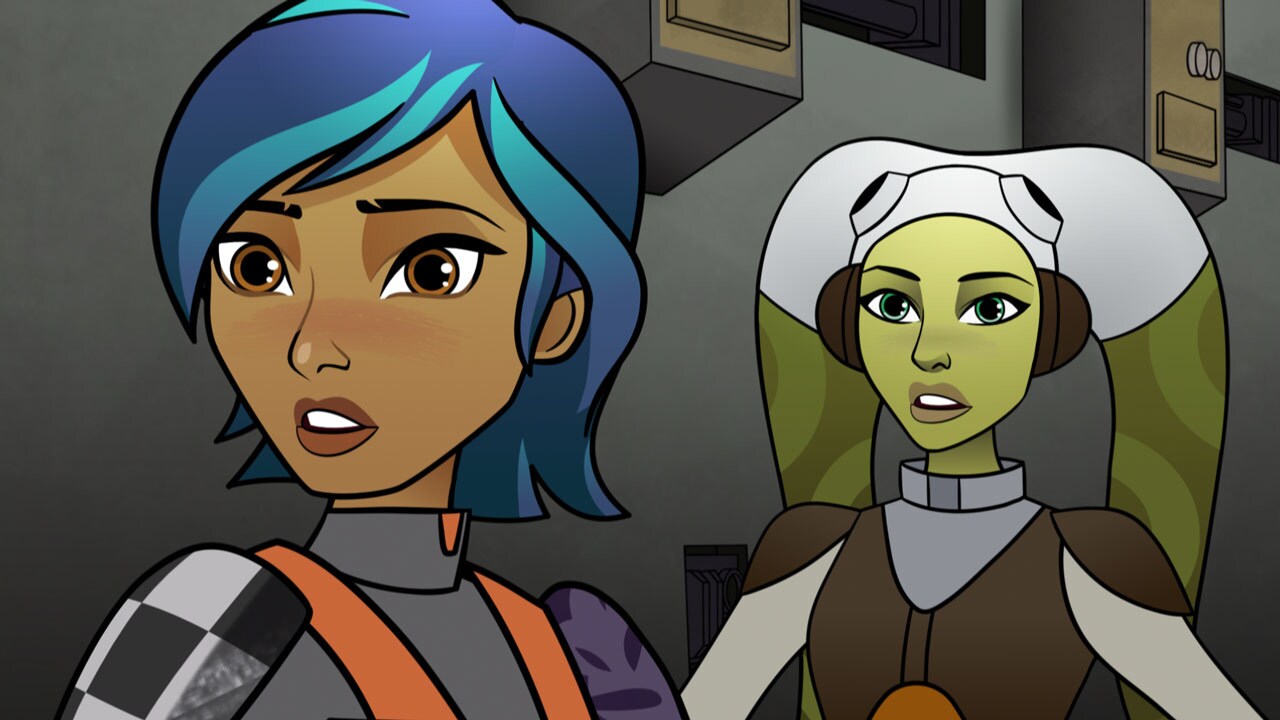Sabine and Hera stand together in Forces of Destiny.