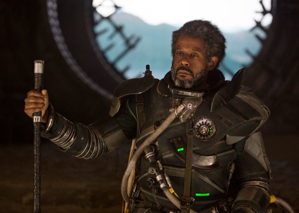 Saw Gerrera in Rogue One: A Star Wars Story.
