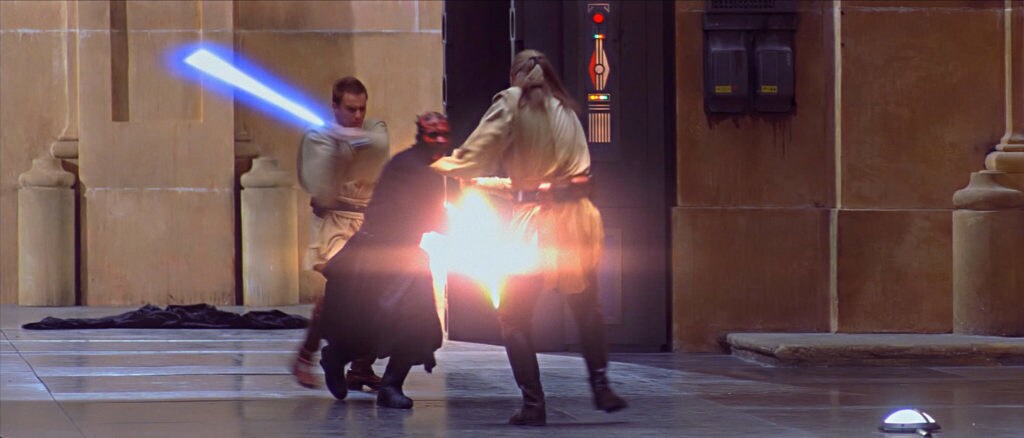 Darth Maul vs. Obi-Wan and Qui-Gon