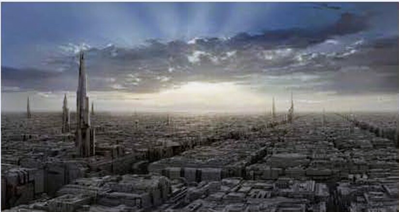 Coruscant Skyline by Erik Tiemens