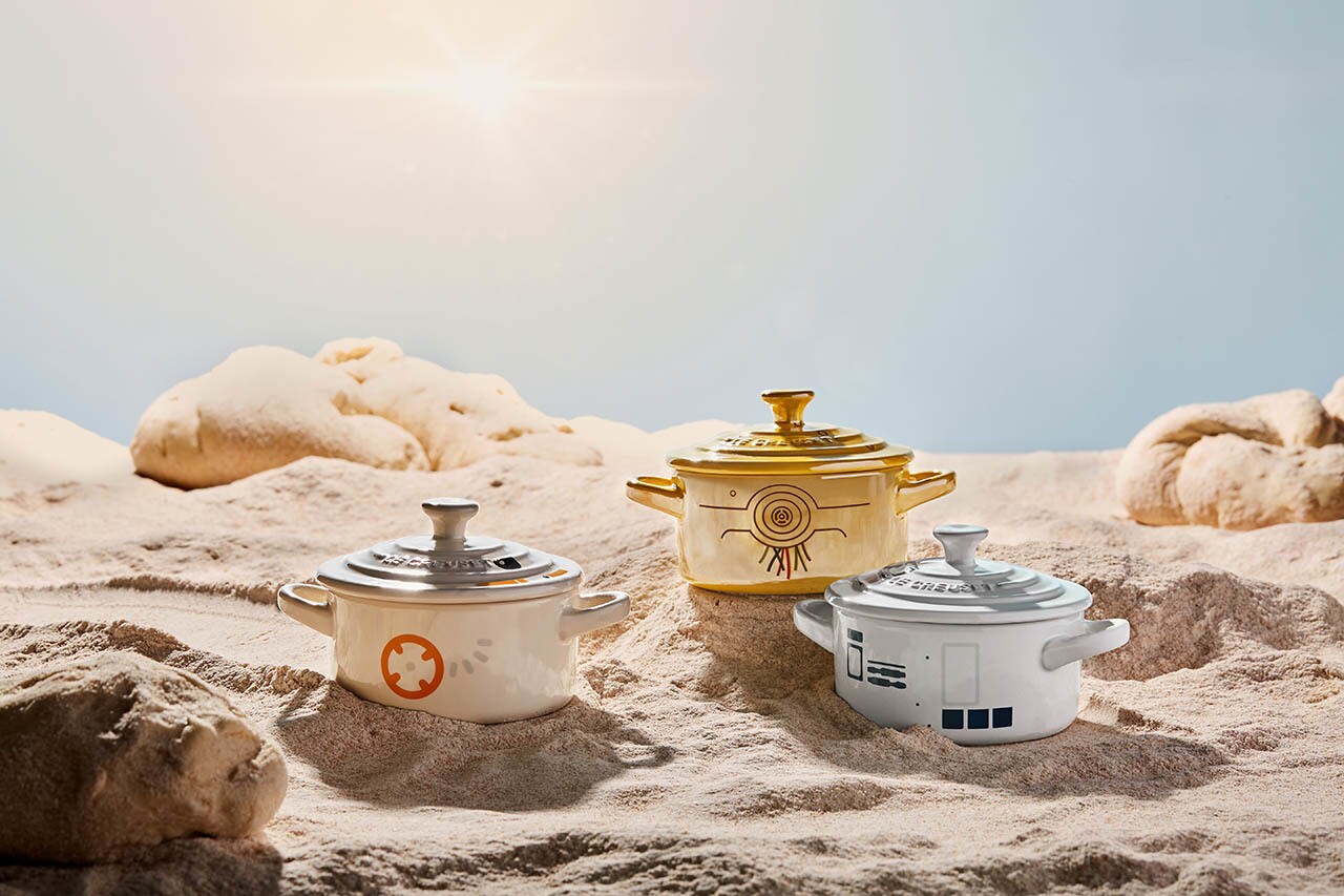 Mini cocottes from the Star Wars Le Creuset line.
