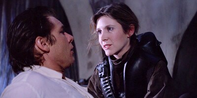 Leia frees Han from carbonite in Return of the Jedi